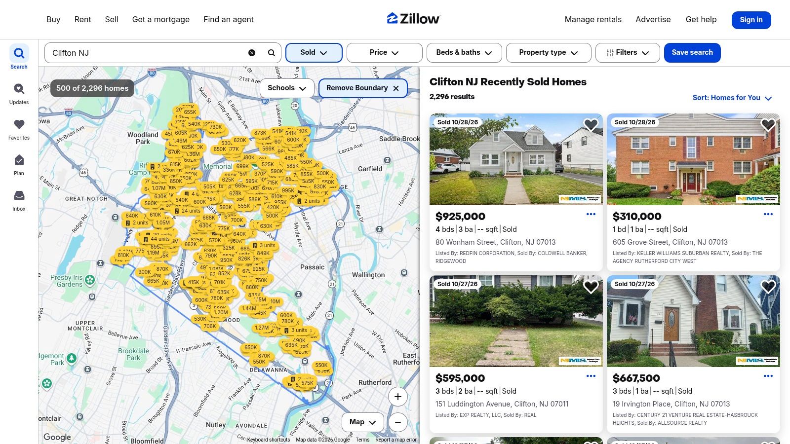 Zillow Recently Sold