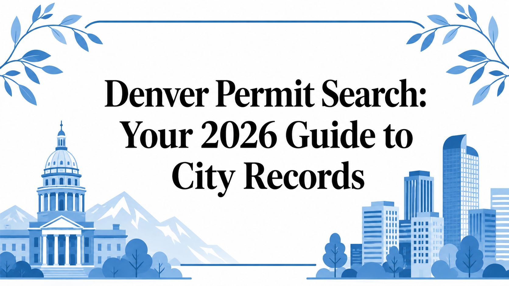 Denver Permit Search: Your 2026 Guide to City Records