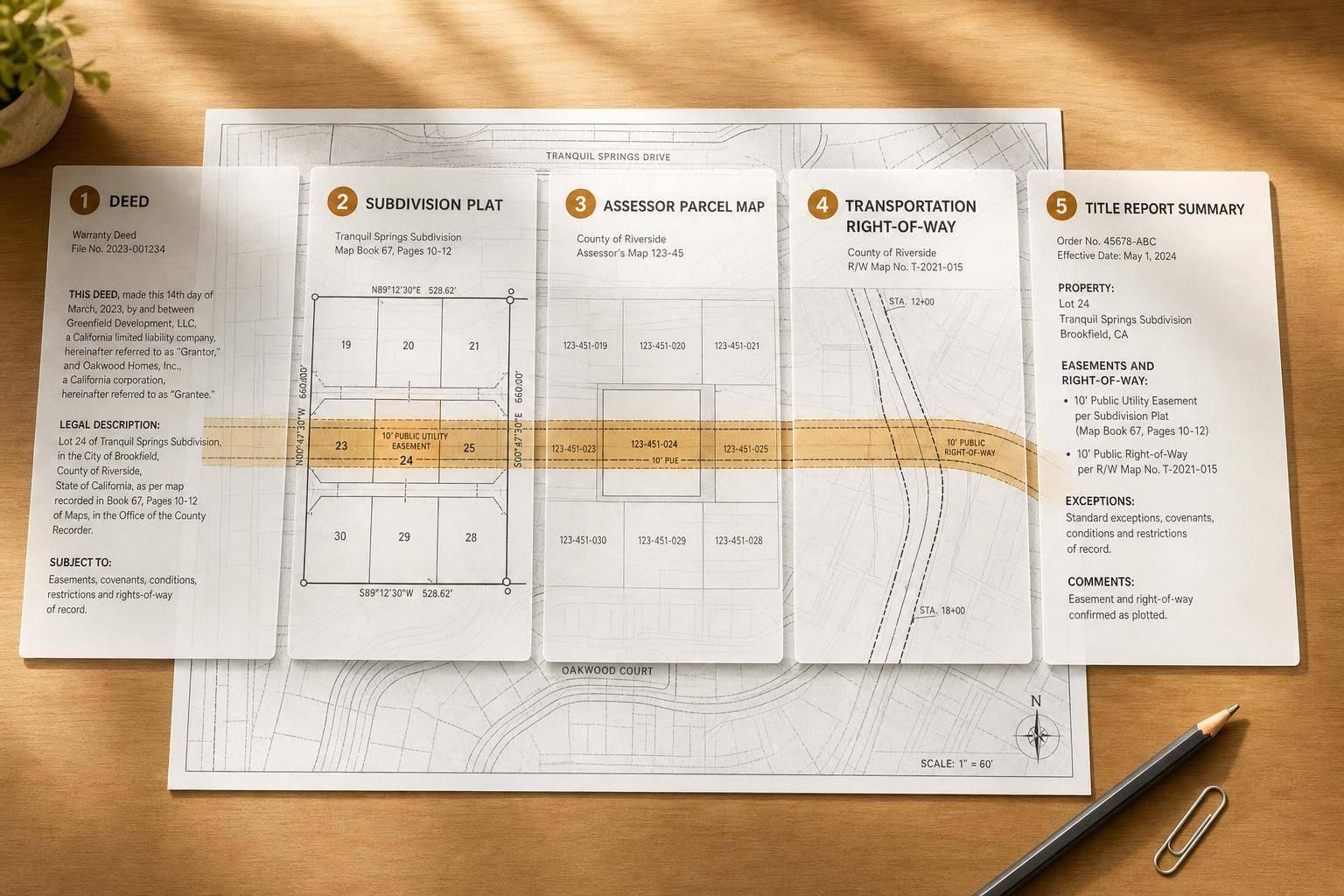 5 Public Records for Easements and Right-of-Way