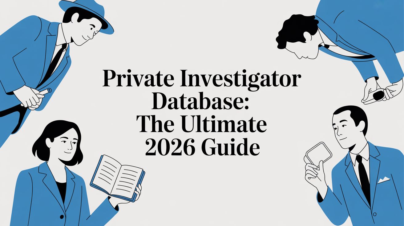 Private Investigator Database: The Ultimate 2026 Guide