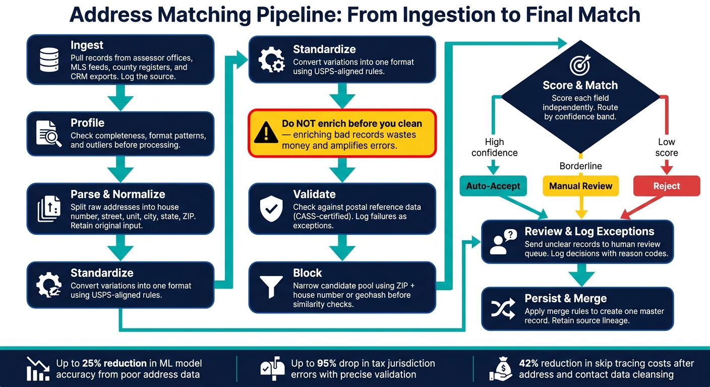 Address Matching Pipeline: From Ingestion to Final Match