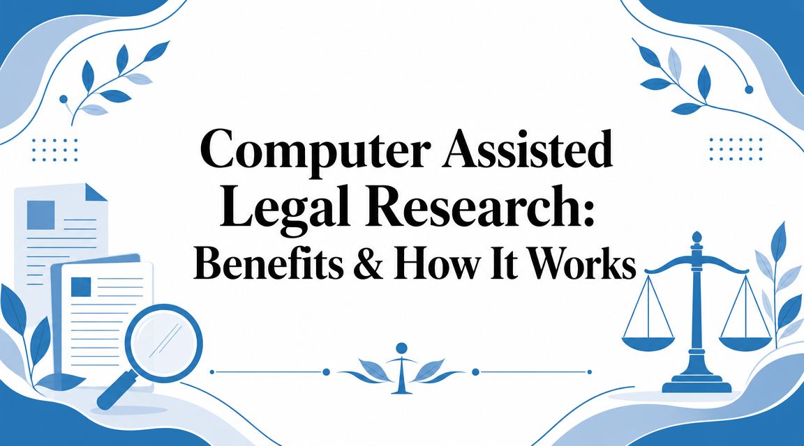 Computer Assisted Legal Research: Benefits & How It Works