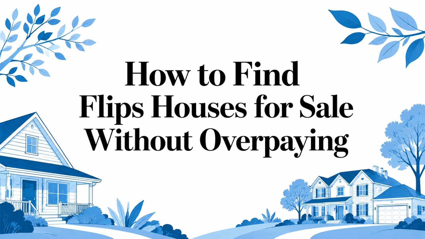 How to Find Flips Houses for Sale Without Overpaying