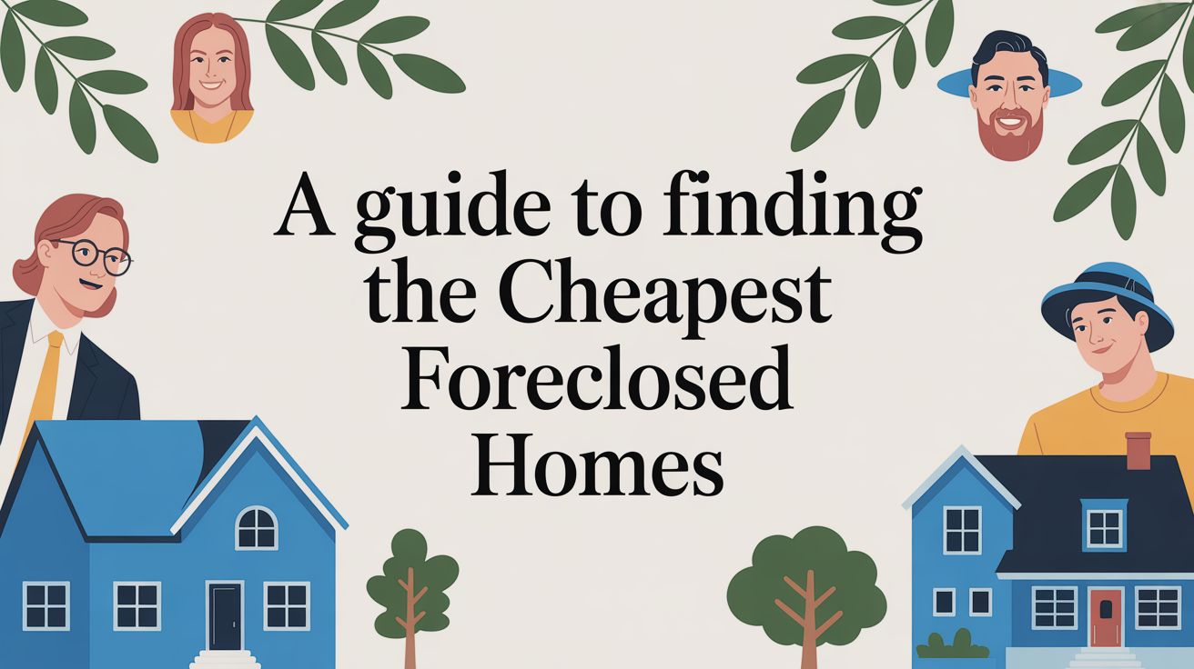 A Guide to Finding the Cheapest Foreclosed Homes