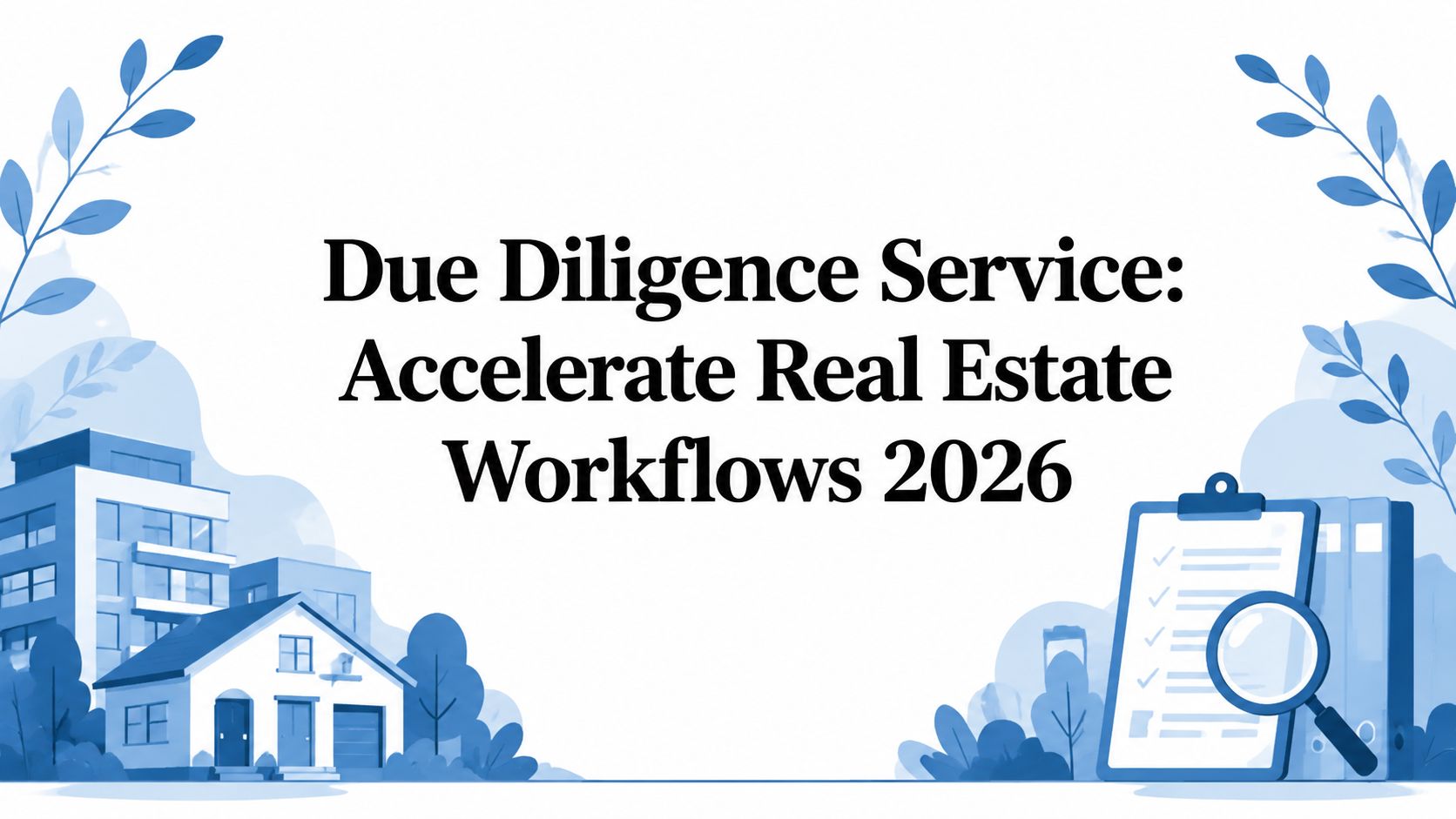 Due Diligence Service: Accelerate Real Estate Workflows 2026