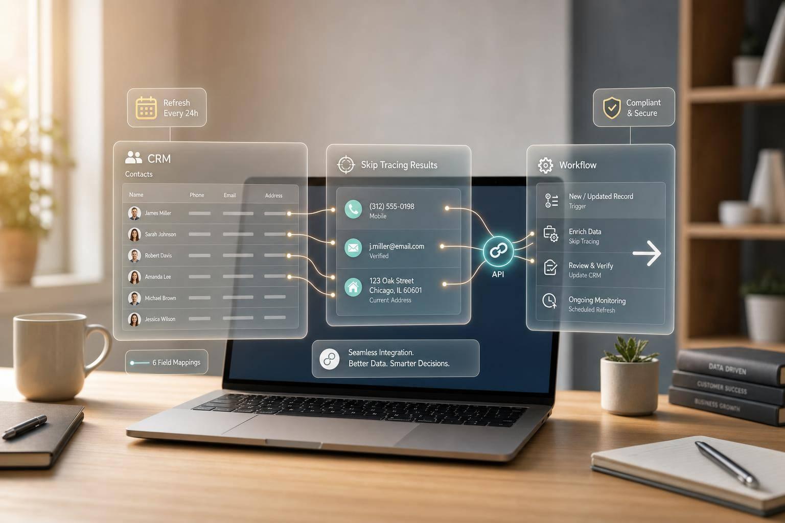 How Skip Tracing Integrates with CRM Systems