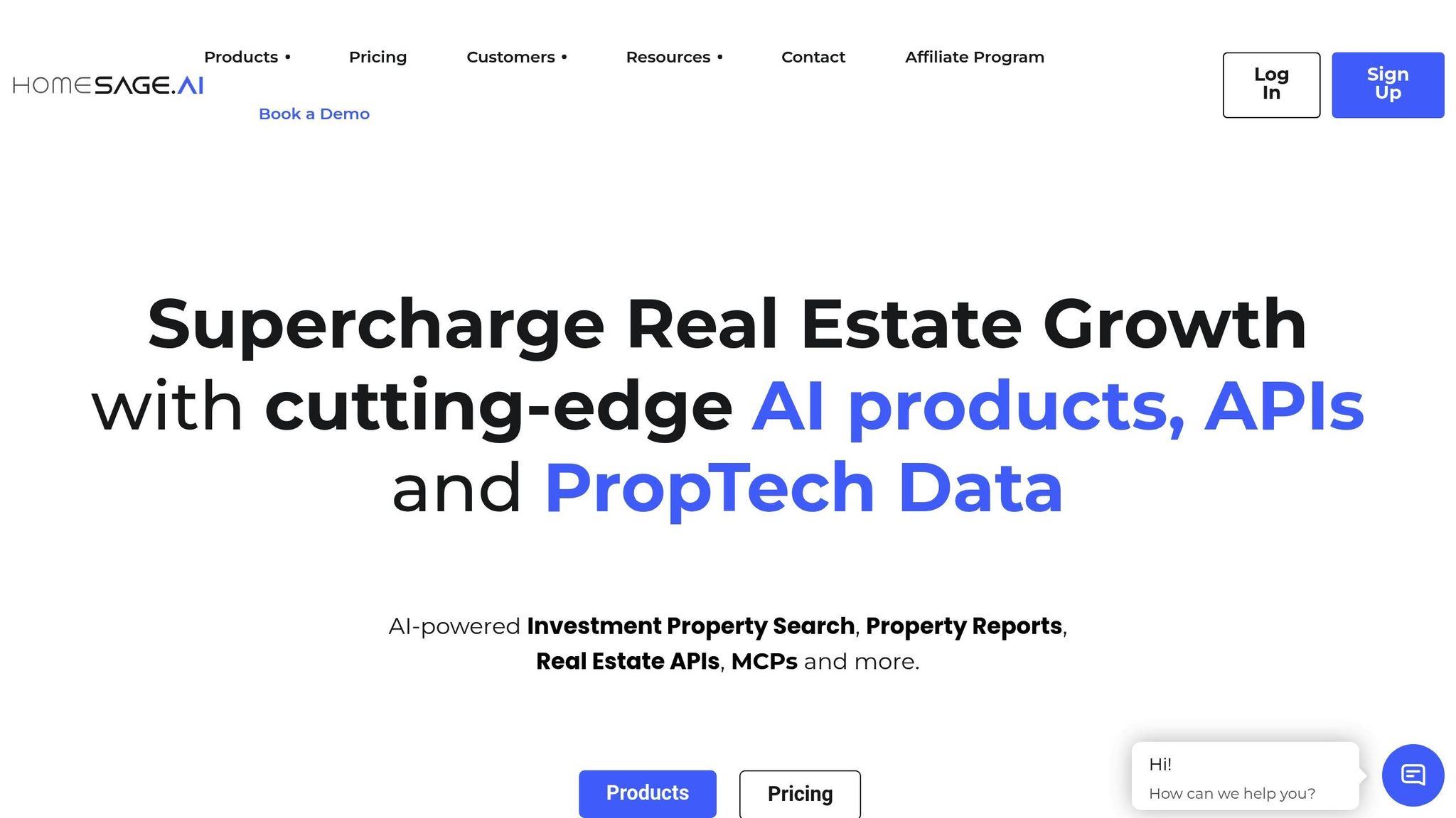 Supercharge real estate growth with Homesage.ai AI products and property APIs, showcasing cutting-edge investment insights and data-driven technology from BatchData.