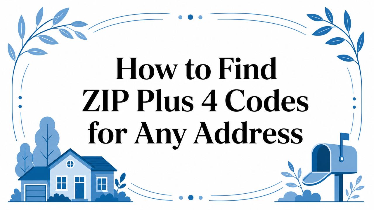 How to Find ZIP Plus 4 Codes for Any Address