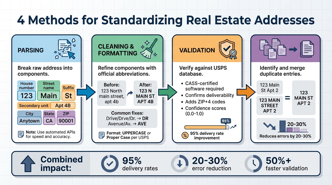 4-Step Address Standardization Process for Real Estate Data