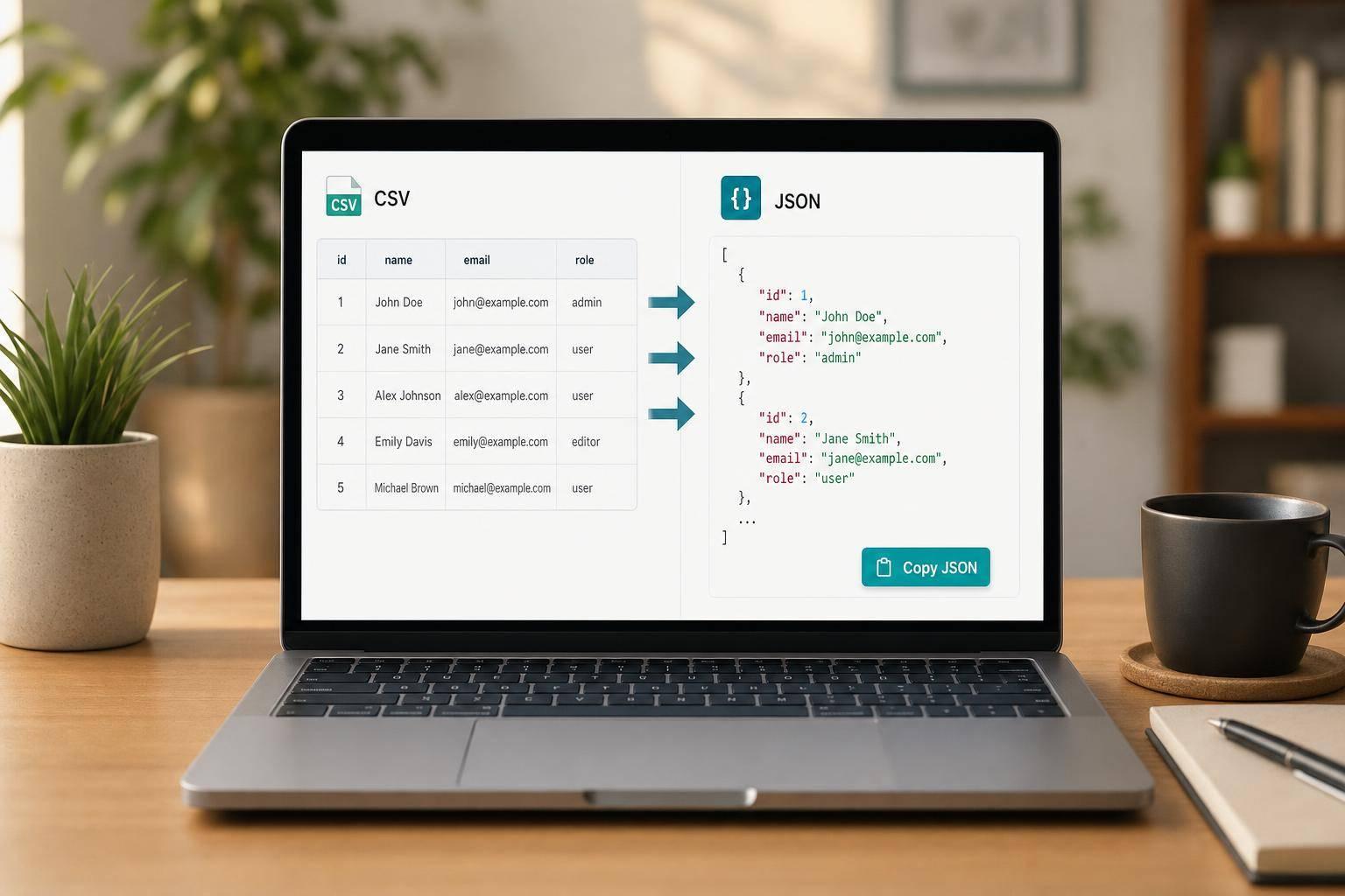 CSV to JSON Converter