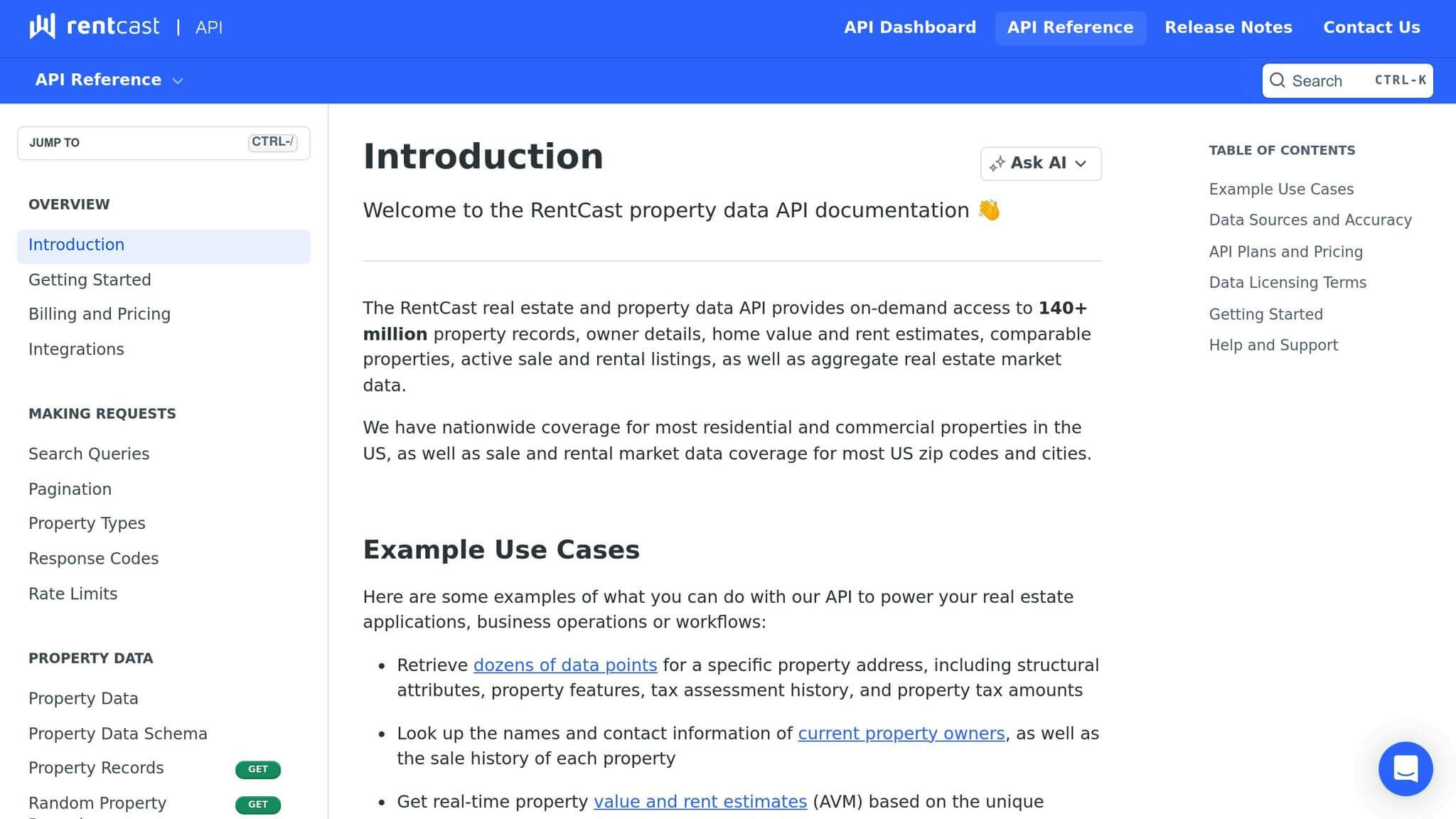 Python script fetching RentCast API property records.