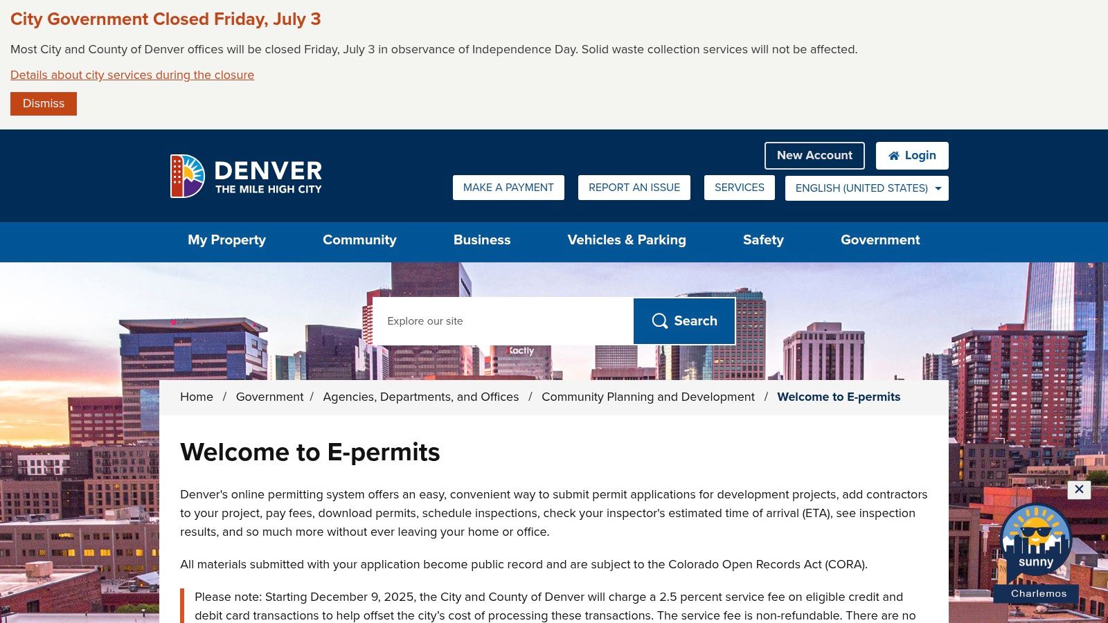 Screenshot from https://www.denvergov.org/Government/Agencies-Departments-Offices/Agencies-Departments-Offices-Directory/Community-Planning-and-Development/E-permits